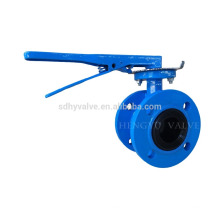 ductile iron double flange butterfly valve manufacturers